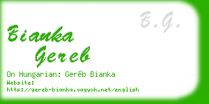 bianka gereb business card